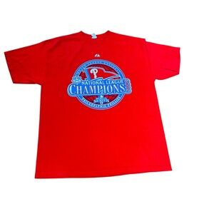 Philadelphia Phillies 2008 World Series Graphic Men’s T Shirt SZ:XL 100% Cotton